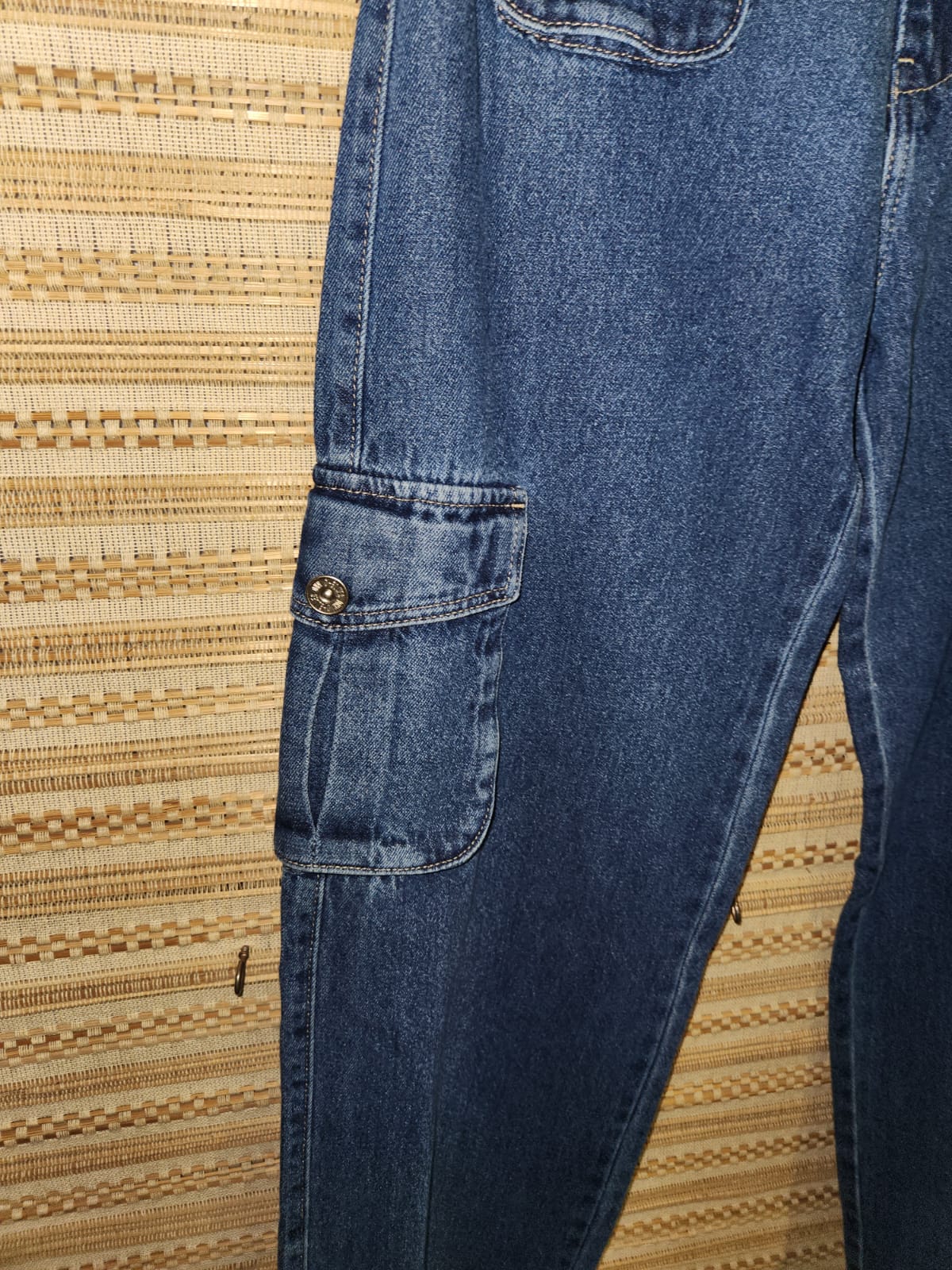 Loose Fit High Waist Wide Leg Denim Pants