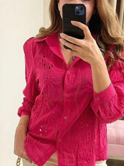 Flower Crochet Shirt