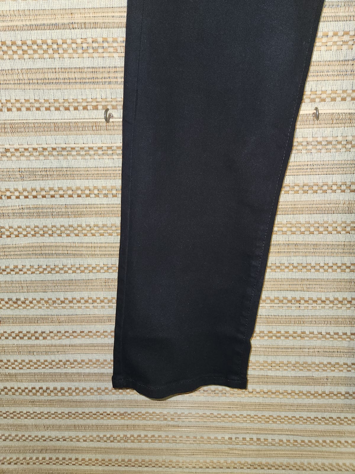 Black Distressed High Waist Wide Leg Denim Pants