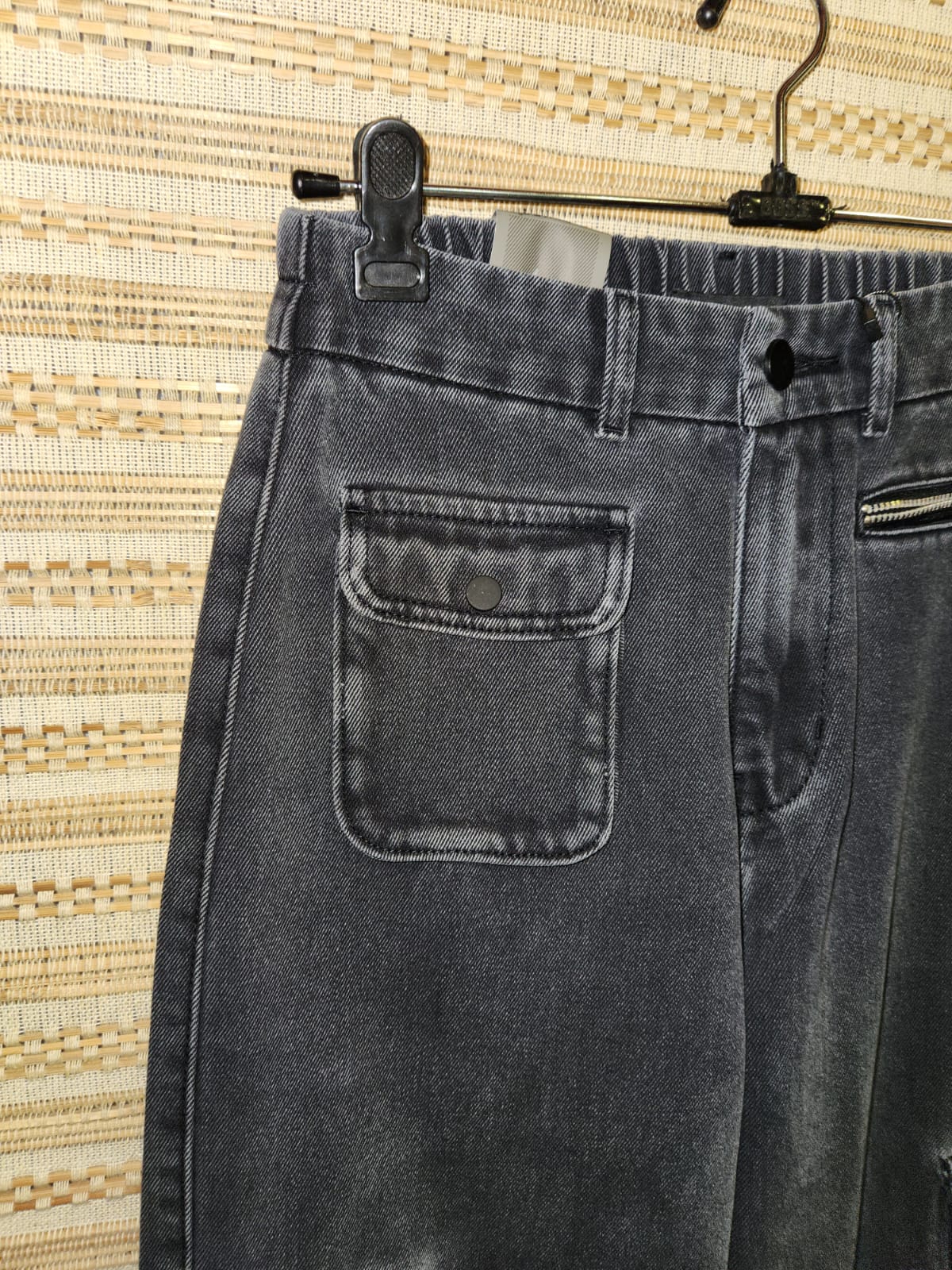 Loose Fit High Waist Wide Leg Denim Pants