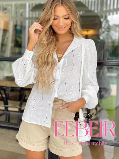 Flower Crochet Shirt