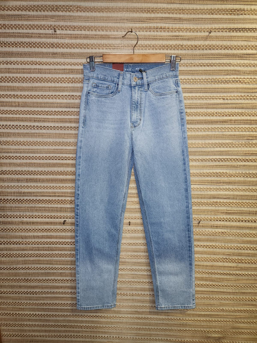 Blue High Waist Wide Leg Denim Pants