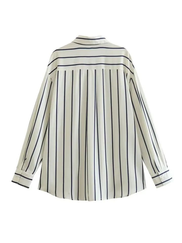 Stripe Satin Shirt
