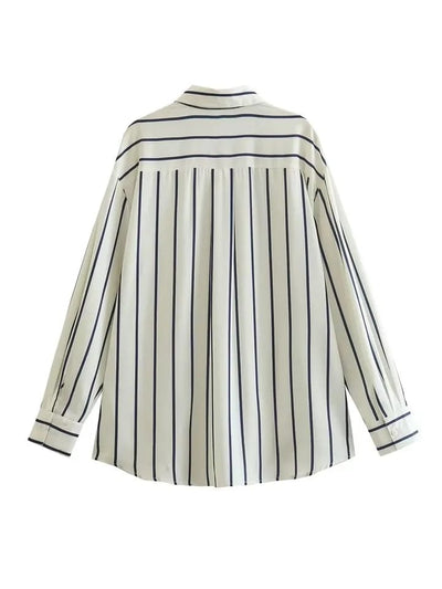 Stripe Satin Shirt