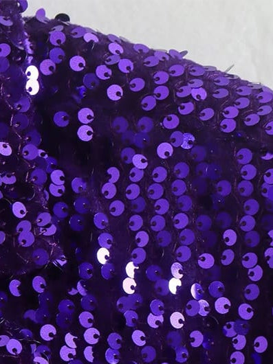 Black Purple Sequins Dress