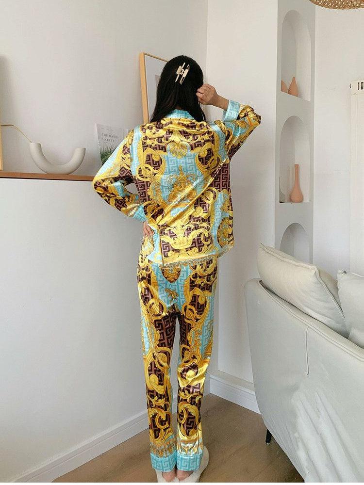 NF Floral Print Shirt & Pants Coord Set