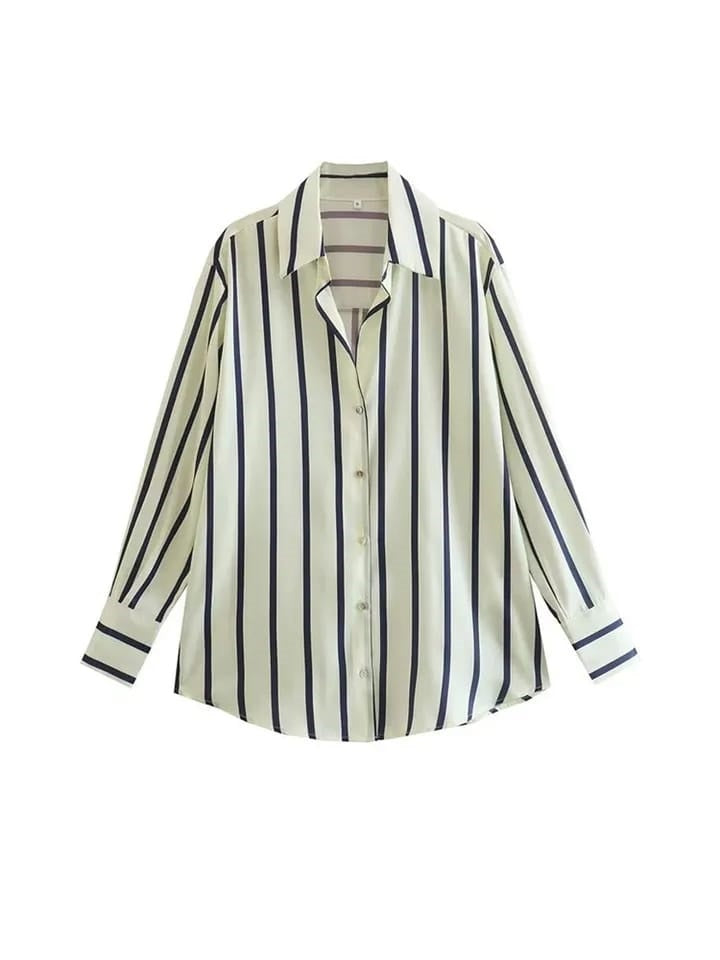 Stripe Satin Shirt