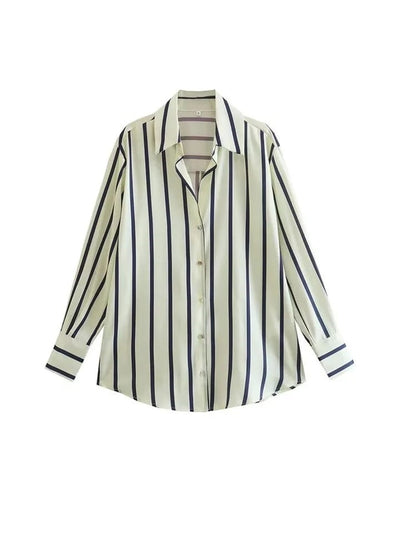 Stripe Satin Shirt