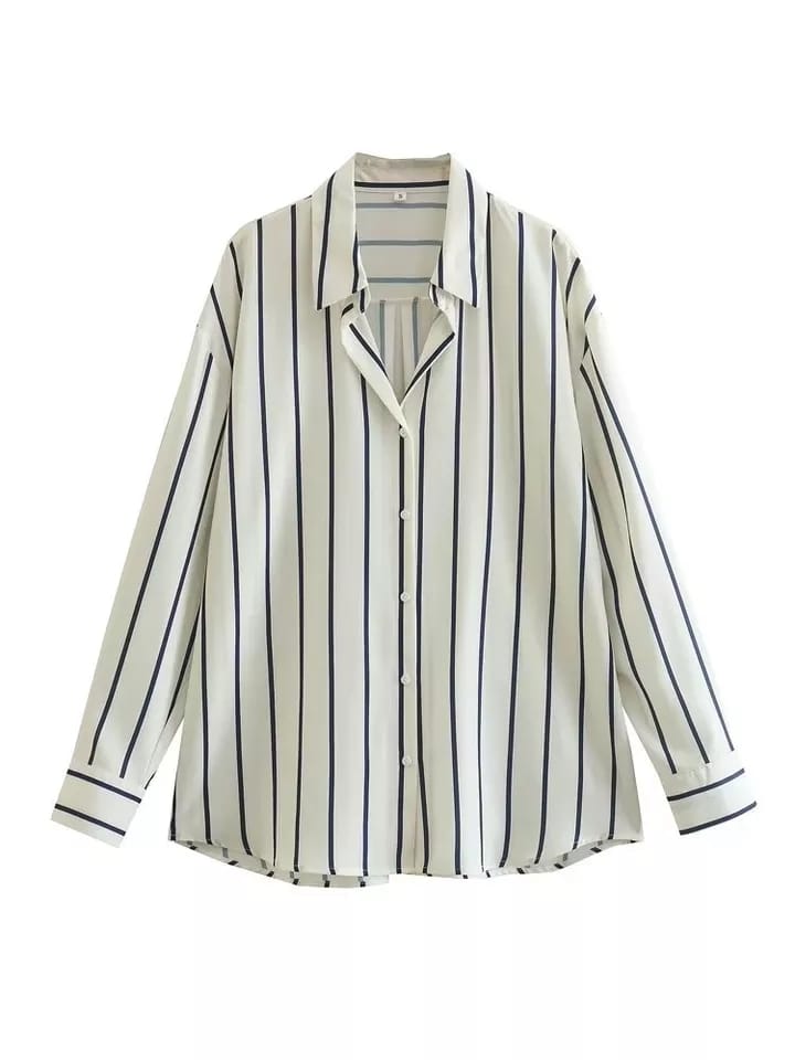 Stripe Satin Shirt