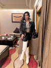 Black and White Puffer Jacket